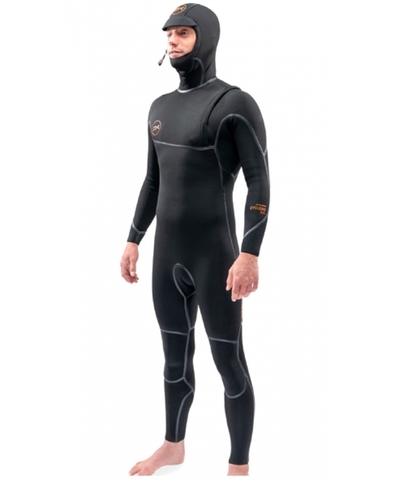 Гидрокостюм мужской длинный с капюшоном DAKINE Cyclone Zip Free Hooded 6/4mm