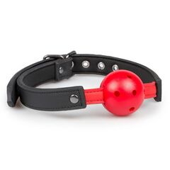 Красный кляп-шар Easytoys Ball Gag With PVC Ball - 