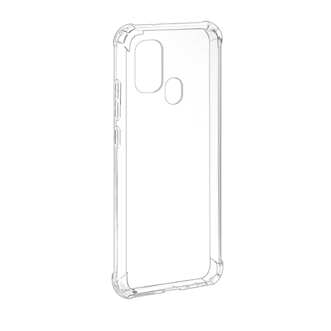 Противоударный силиконовый чехол Infinity для Samsung Galaxy A21s (Прозрачный)
