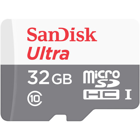 Карта памяти SanDisk 32GB Ultra microSDHC 90MB/s Class 10, Android White/Gray