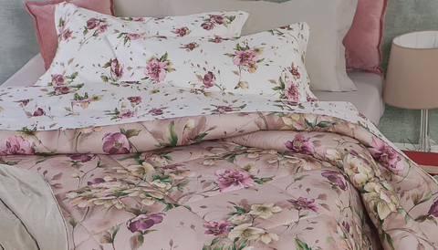 Постельное белье семейное Mirabello Bucaneve 03R rosa