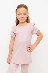 туника  для девочки  КР 5904/розовый лед к515
