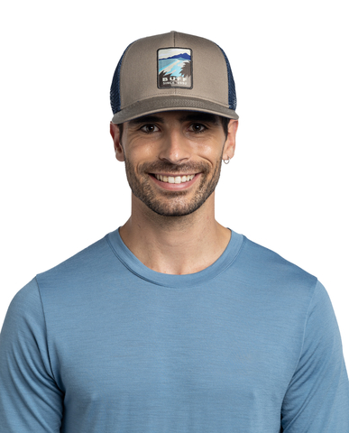 Картинка кепка Buff Explore Trucker Cap Soor Tundra Khaki - 3