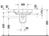 Раковина Duravit Happy D.2 2316600060