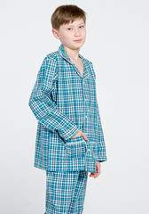 Хлопковая пижама для мальчика в классическом стиле