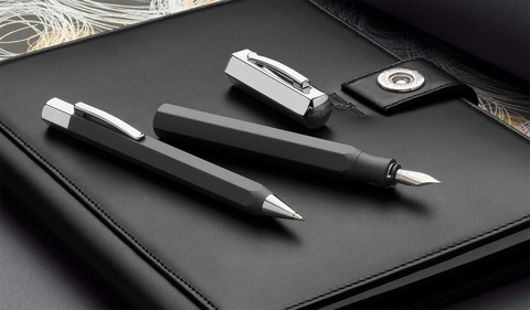 Перьевая ручка Faber-Castell Ondoro Graphite Black перо M