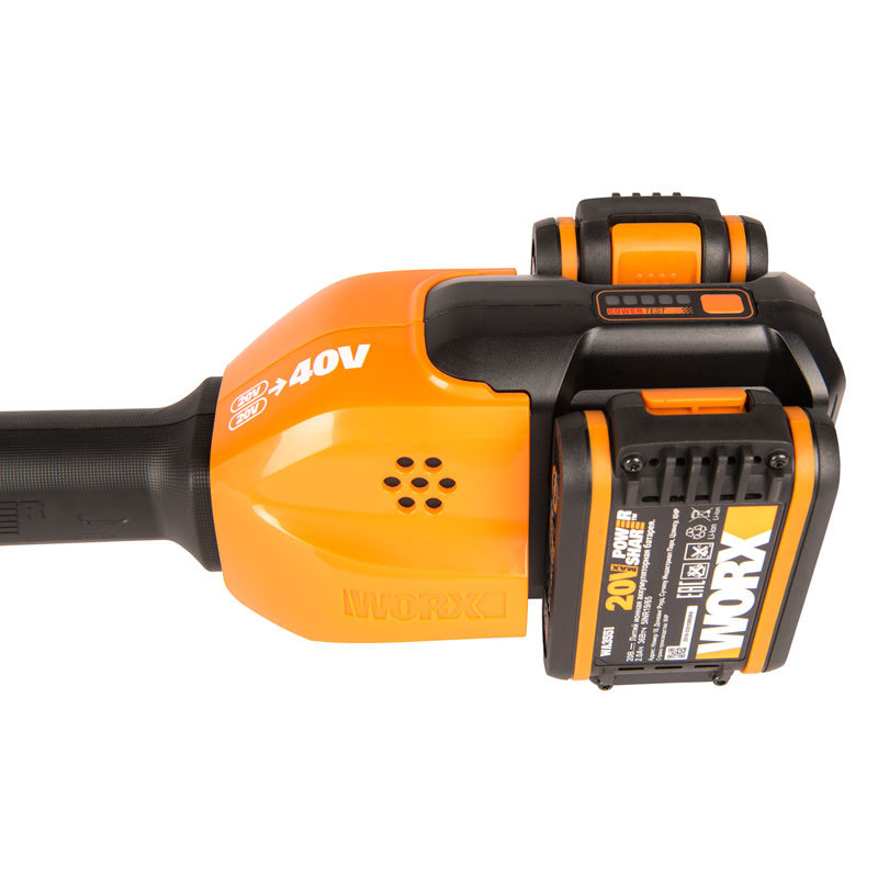 Триммер аккумуляторный WORX WG184E.9, 40В, 33 см, без АКБ и ЗУ