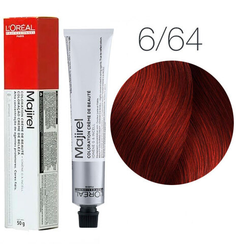 L'Oreal Professionnel Majirel 6.64 (Темный блондин красно-медный) - Краска для волос