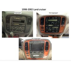Магнитола Toyota Land Cruiser 100 (1998-2002) Android 10 3/32GB QLED DSP 4G модель CB-2353TS18