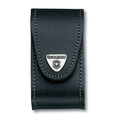 Чехол кожаный Victorinox, для ножей 91 мм, толщиной 5-8 уровней, чёрный