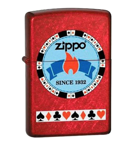 Зажигалка Zippo с покрытием Candy Apple Red, латунь/сталь, красная, 36х12х56 мм (21200) | Wenger-Victorinox.Ru