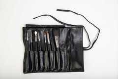 OG Набор кистей из натуральной щетины № 7 в кошельке на завязках ЧЕРНЫЙ (7 кистей)