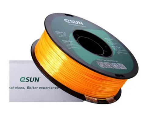 Катушка пластика eSilk-PLA Esun, 1.75 мм, 1 кг, темно-желтая