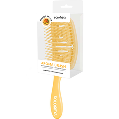 Расческа для сухих и влажных волос с ароматом манго SOLOMEYA Wet Detangler Brush Restangular Mango