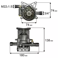 Насос QUATTRO ELEMENTI NAPOLI 160 Turbo (242-335-P00)