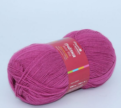 Пряжа "Пчёлка", 100% акрил, 100гр - 500м, малиновый