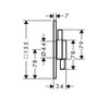 Hansgrohe 75617140 HG 75617140  DuoTurn E Смеситель для ванны, однорычажный, для 1 потребителя, скрытого монтажа, BBR