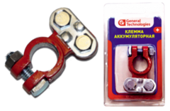 Клемма General Technologies для аккумулятора "+" GT-M040014P (свинец) 12 / 144