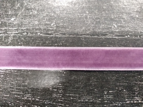 лента бархатная 1,5см пурпурный 199 (1метр)
