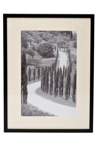 Постер 50x70см Garda Decor Италия-2 в паспарту и черном багете