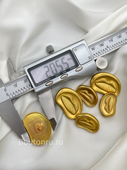 Пуговицы золотистые Скиапар. 