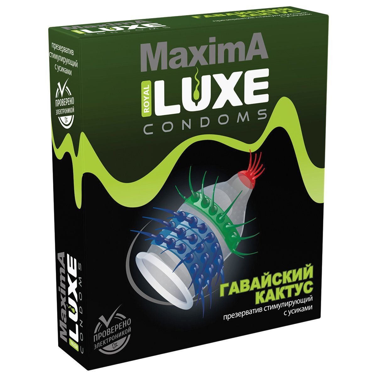 ПРЕЗЕРВАТИВ LUXE MAXIMA ГАВАЙСКИЙ КАКТУС 1 штука