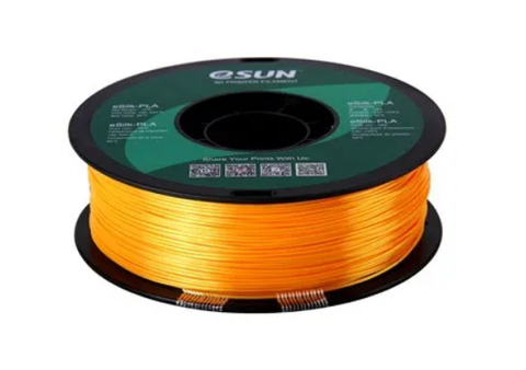 Катушка пластика eSilk-PLA Esun, 1.75 мм, 1 кг, темно-желтая
