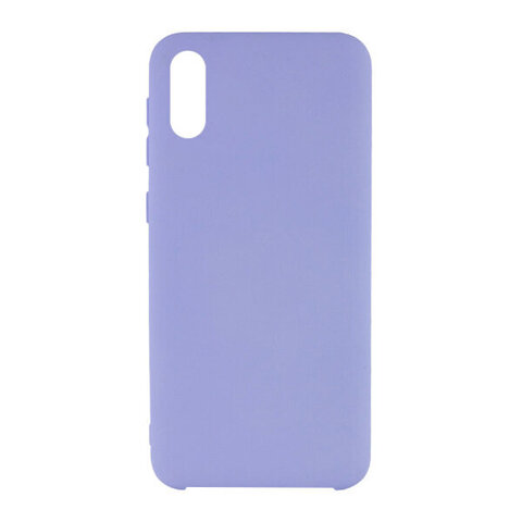 Чехол силиконовый Silicone Cover (без лого) для Samsung A02, M02 (Фиолетовый)