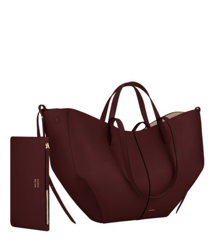 Сумка Polene Cyme EDITION TEXTURED BLACK CHERRY