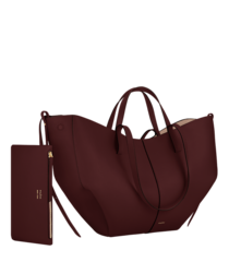 Сумка Polene Cyme EDITION TEXTURED BLACK CHERRY