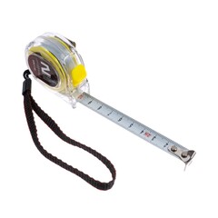 15-1-522 Рулетка Т3, прозрачный корпус из ABS-пластика, трехслойное покрытие ленты, 2мх13мм (РемоКолор)