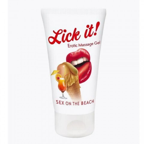 Съедобный массажный гель Lick it! со вкусом коктейля 