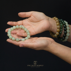 Браслет Православный. Буромский нефрит (12 мм)