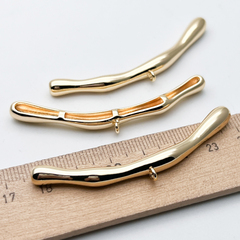 Бусина-бейл, цвет золото, размер 63*6 мм, цена за 1 шт