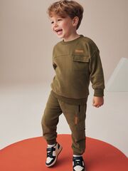 Толстовка и джоггеры в комплекте для мальчика Next N96-306, Хаки