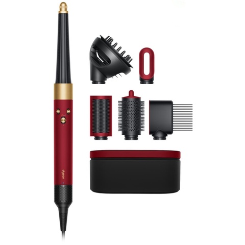 Фен-стайлер Dyson Airwrap i.d. Long HS08 Diffuse for Curly, Red Velvet/Gold