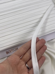 Шнур плоский белый метражом 12 мм