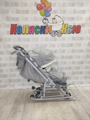 Санки-коляски "Ника детям 7-8K" дымчатый