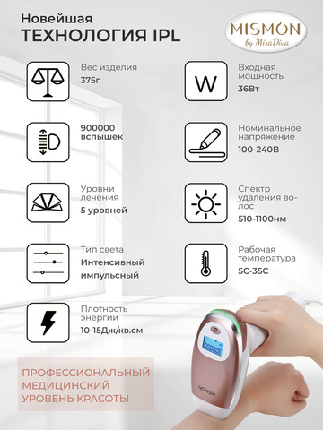 Фотоэпилятор Mismon MS-206B