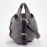 Сумка Саломея 357 мульти итальянский серо-черный