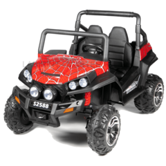 Детский электромобиль "Buggy - MalinaBay", с принтом паутинка