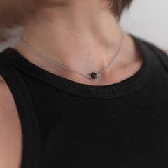 Колье Битое с вишневым янтарем