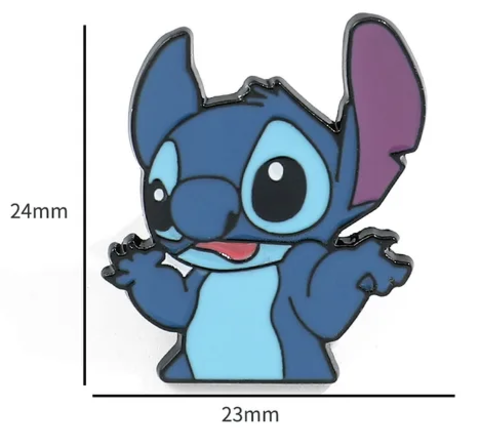 Лило и Стич значок металлический