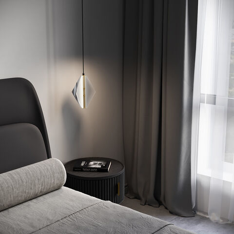 Подвесной светодиодный светильник Eurosvet Glare 304054 LED латунь