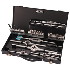 Набор метчиков и плашек M3 -M12 HSS-G 45пр Volkel 49101