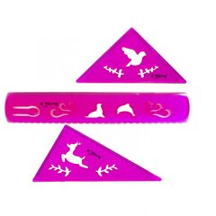 
          Набор чертежный Yalong, 20 см, пластиковый, 4 предмета, гибкий, цвета ассорти, пакет ПВХ с европодвесом