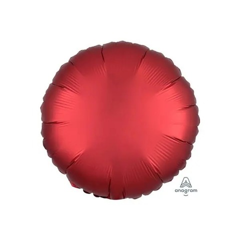 Круг Сатин Красный An 18"