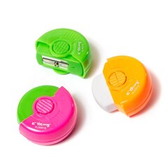 
          Точилка пластиковая с ластиком Yalong, 1 отверстие, контейнер, ассорти, картонная упаковка