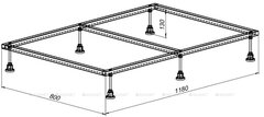Aquanet 267178 0.4 Каркас для литьевого поддона 1200х900, монтаж.размер 1180х800мм, сталь (267178) фото