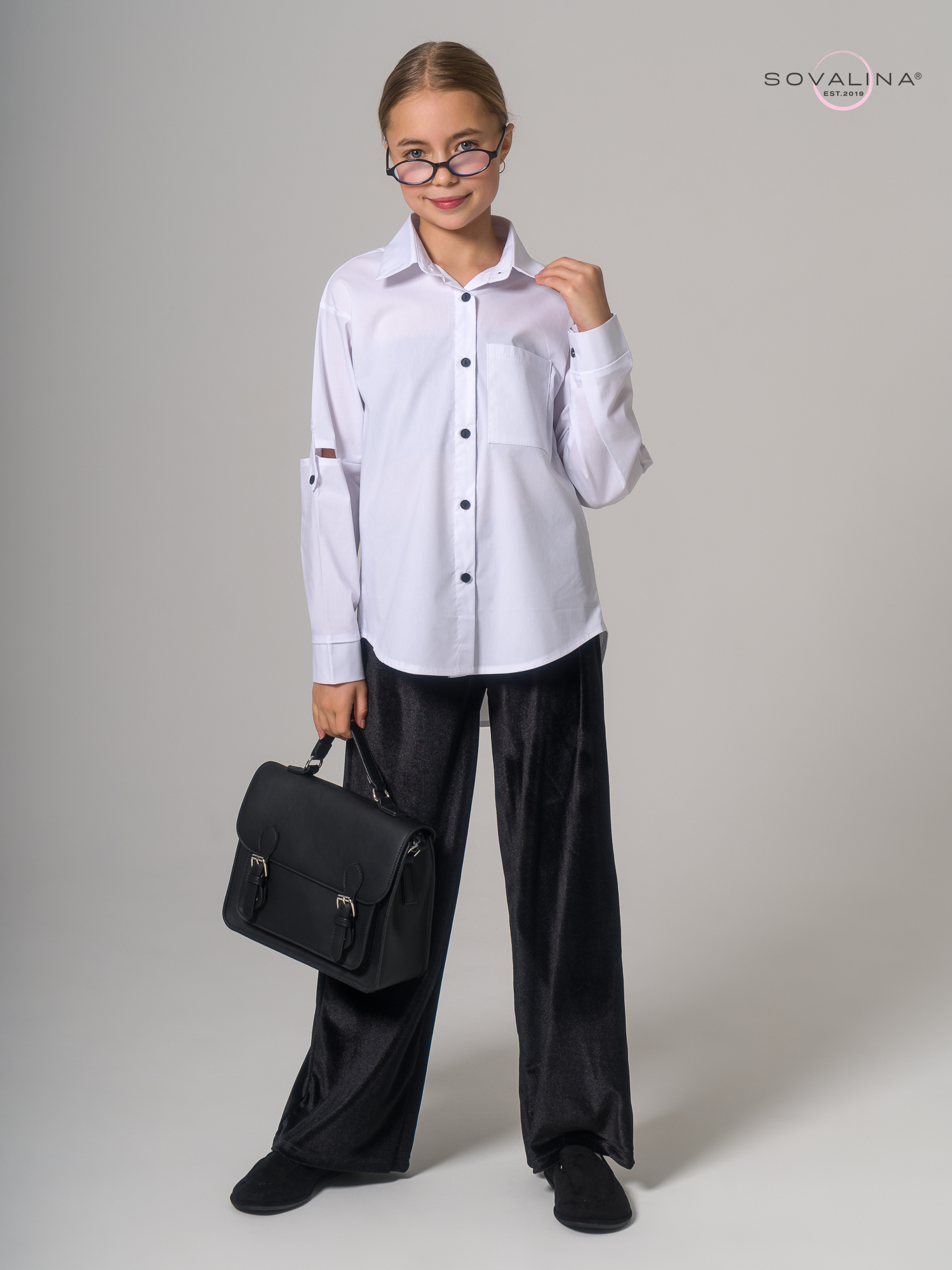 Брюки Classic бархат черный